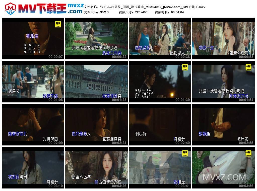 张可儿-相思纹_国语_流行歌曲_MB103062